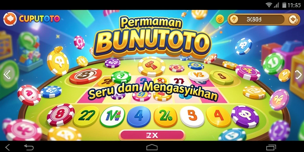 Tampilan gameplay CUPUTOTO yang menarik dan seru saat bermain Bingo.