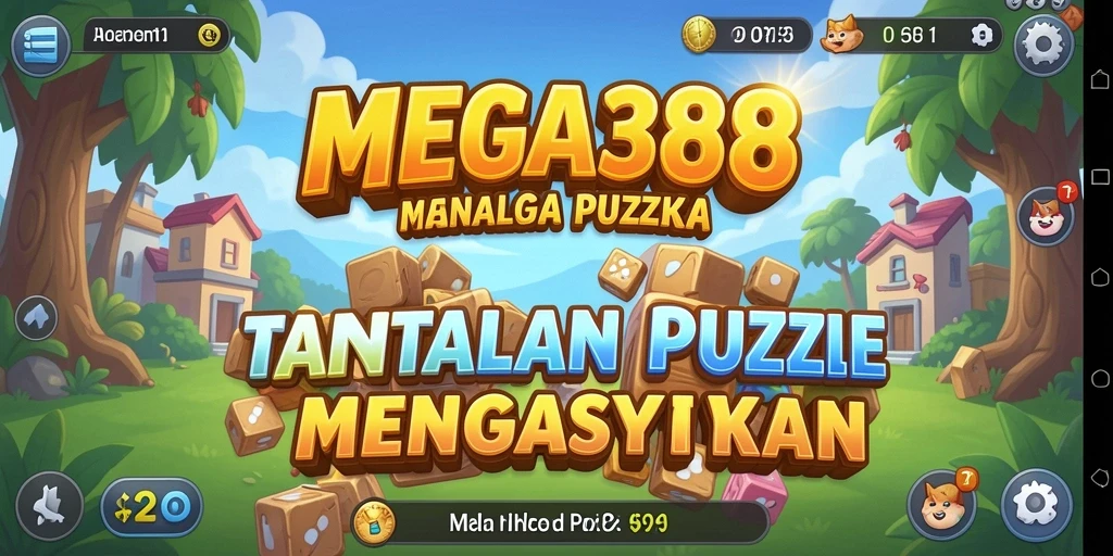Tampilan gameplay seru dari MEGA388 dengan teka-teki menantang.